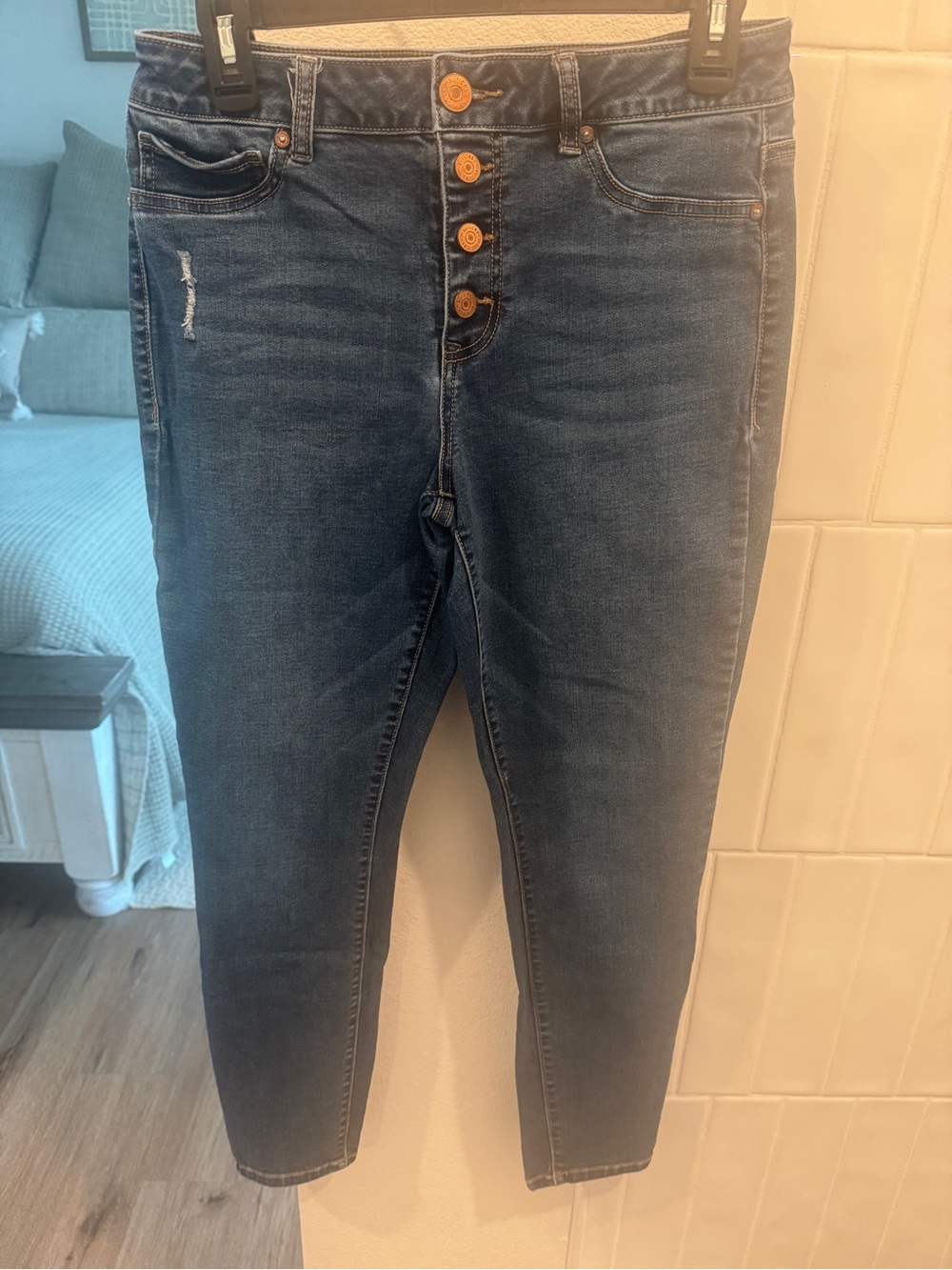Maurices High-Rise Button Fly Skinny Jean Jegging